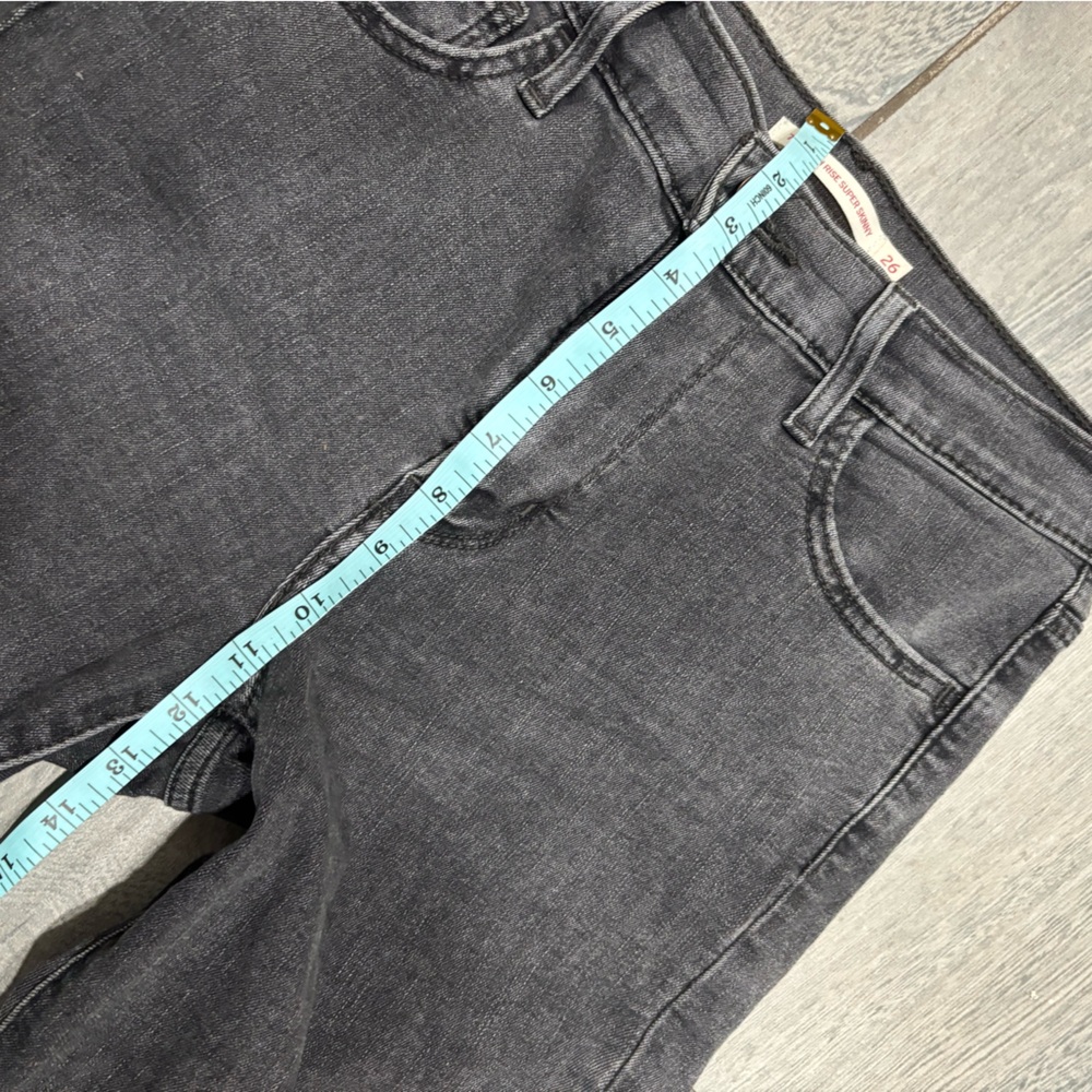Levi's 720 HIGH RISE SUPER SKINNY WOMEN'S JEANS Size 26 - Picture 7 of 9